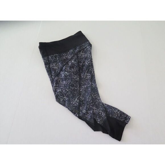 Lululemon 4 Hop To It Crop Full-On Luxtreme Rocky Road Black Mint Purple EUC! - Picture 9 of 12